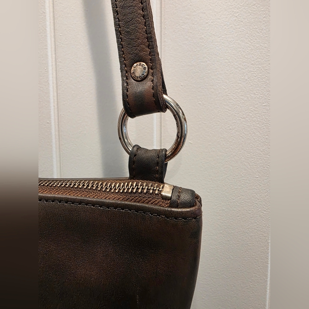 Coach Vintage Chelsea Brown Leather Slim Crossbody Bag - Upcrafted, Made In USA! - Picture 3 of 9